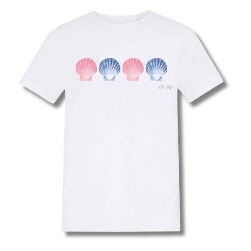 Teen Shells on a Beach Baby Tee