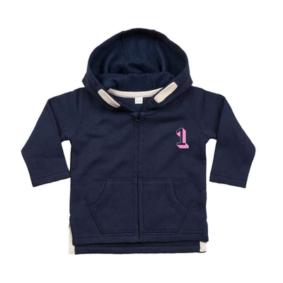 Baby Girls Mini Me Polo Zip Hoodie