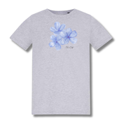 Teen Blue Flower Baby Tee