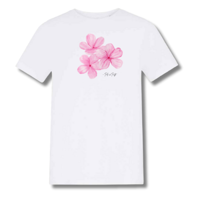 Teen Pink Flower Baby Tee