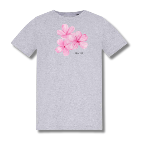 Teen Pink Flower Baby Tee