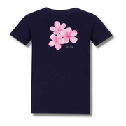 Teen Pink Flower Baby Tee