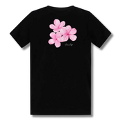 Teen Pink Flower Baby Tee